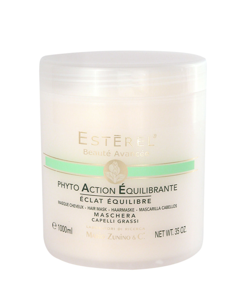 Maschera equilibrante per Capelli Cuoio Capelluto Grassi. Con estratti naturali.